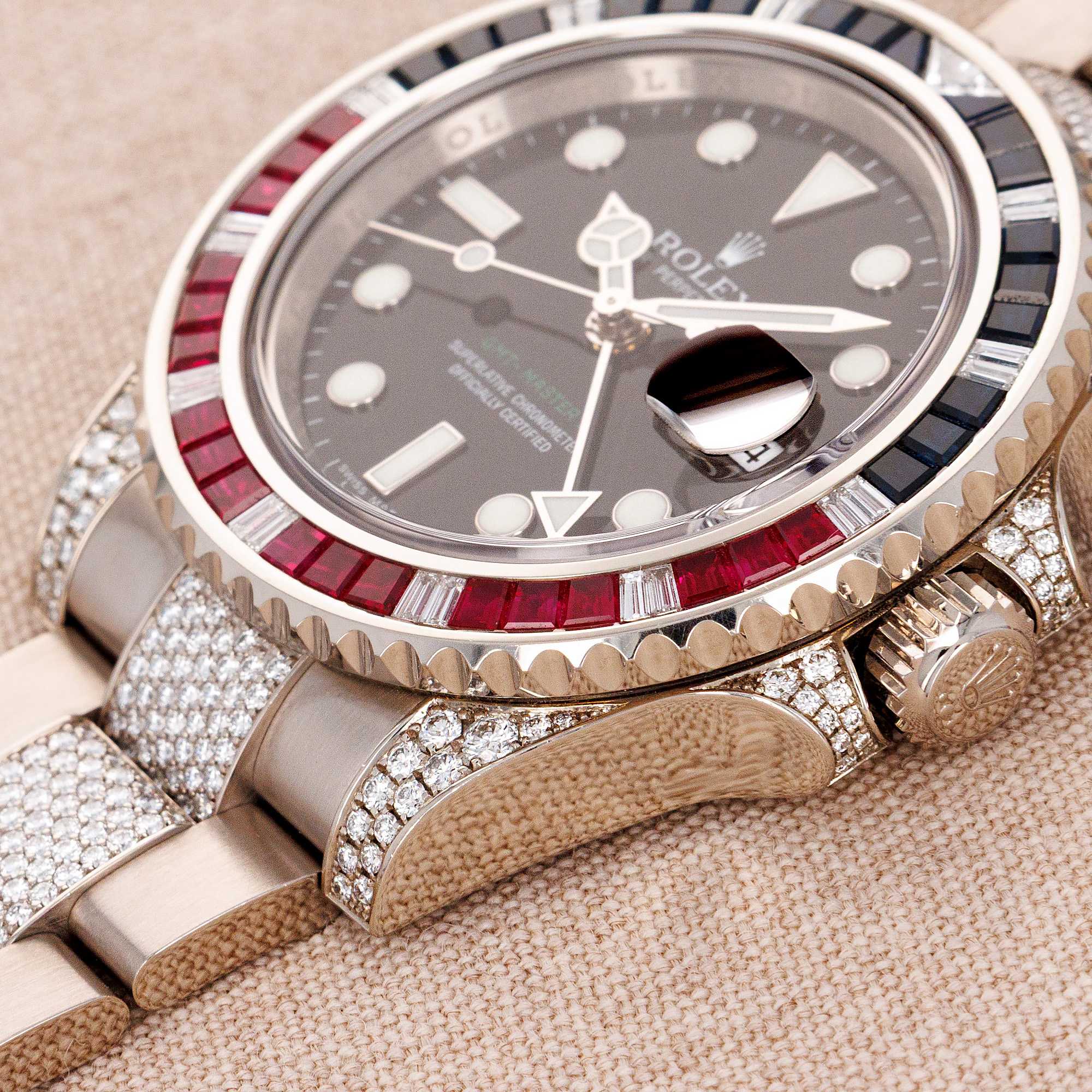 Rolex White Gold SARU GMT-Master II Watch Ref. 116759SARU