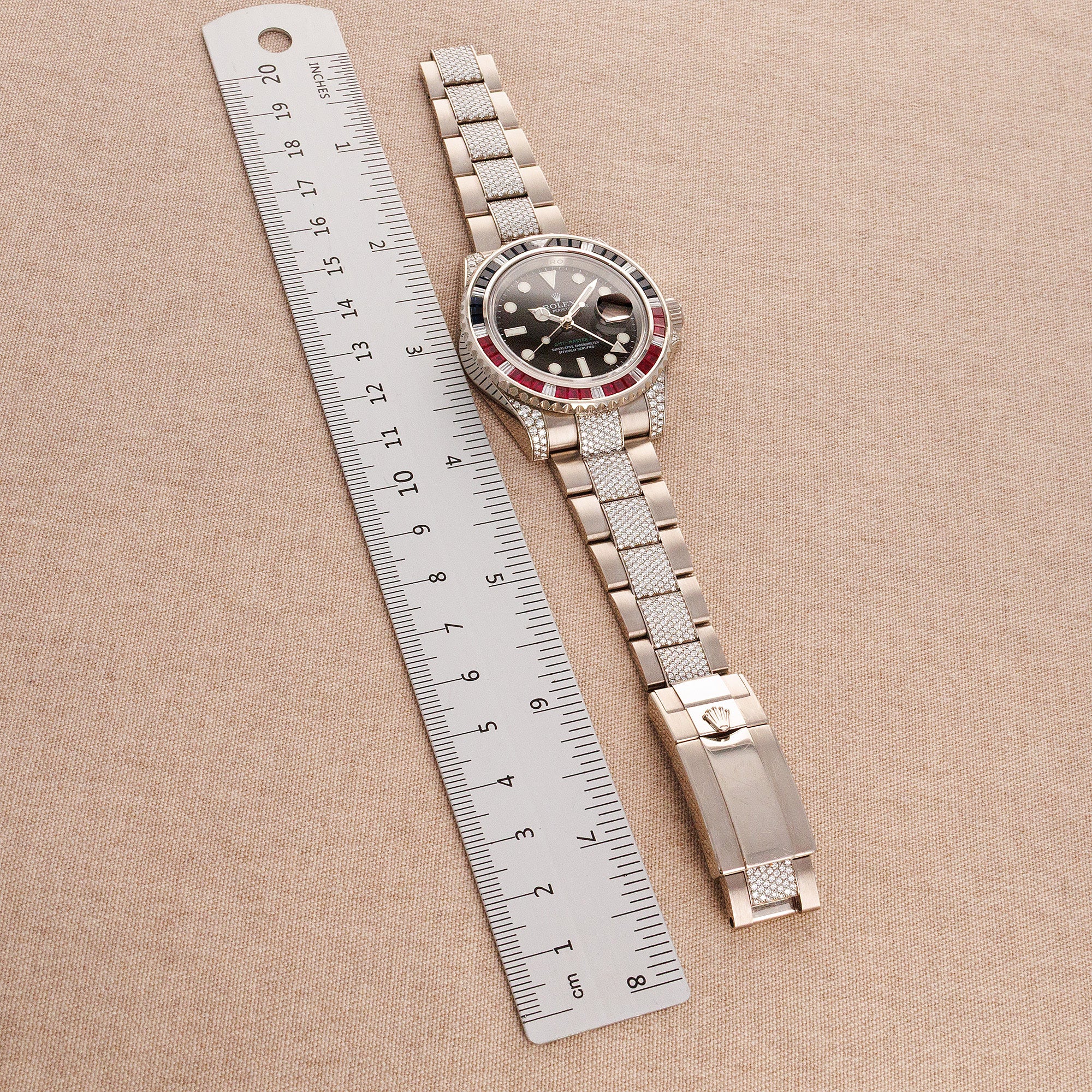 Rolex White Gold GMT Master II ref. 116759SARU