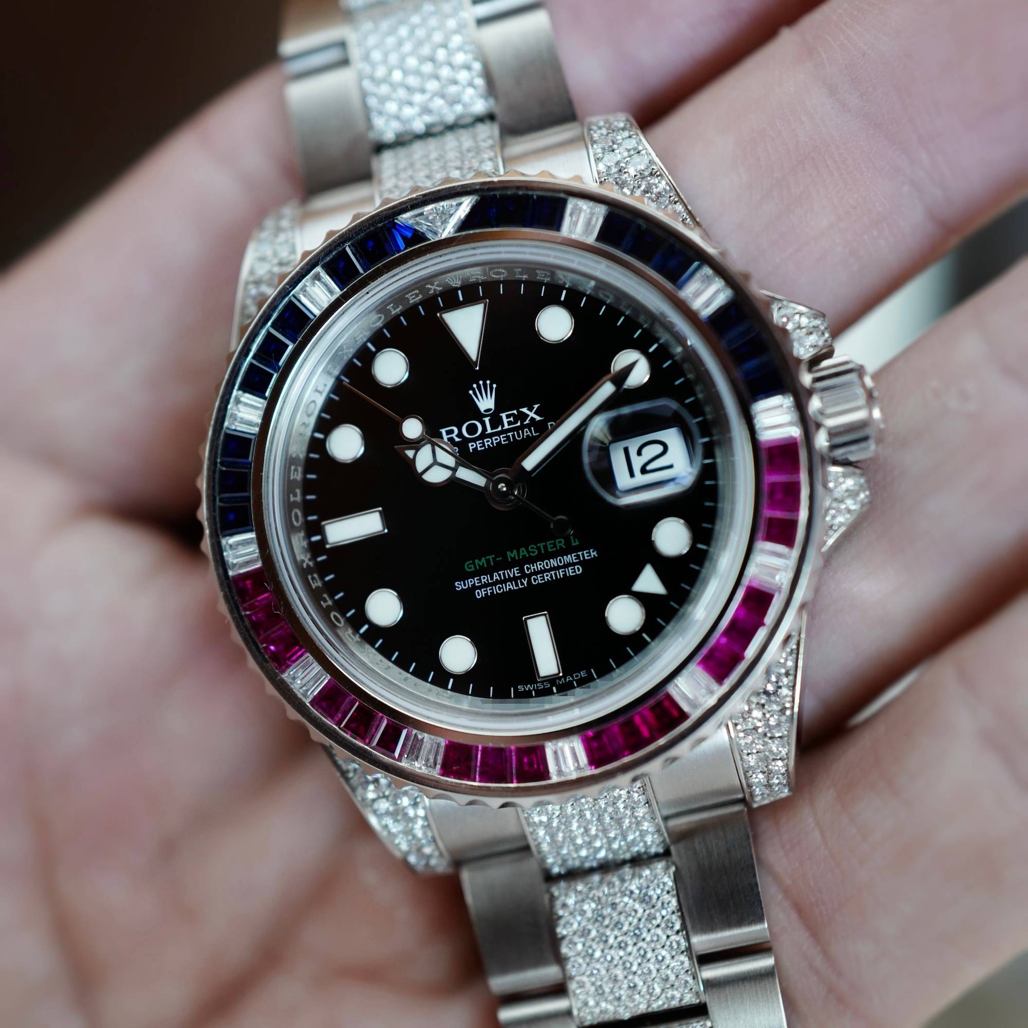 Rolex White Gold SARU GMT-Master II Watch Ref. 116759SARU
