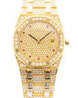 Audemars Piguet YG Royal Oak Factory Diamonds 56343BA Naked