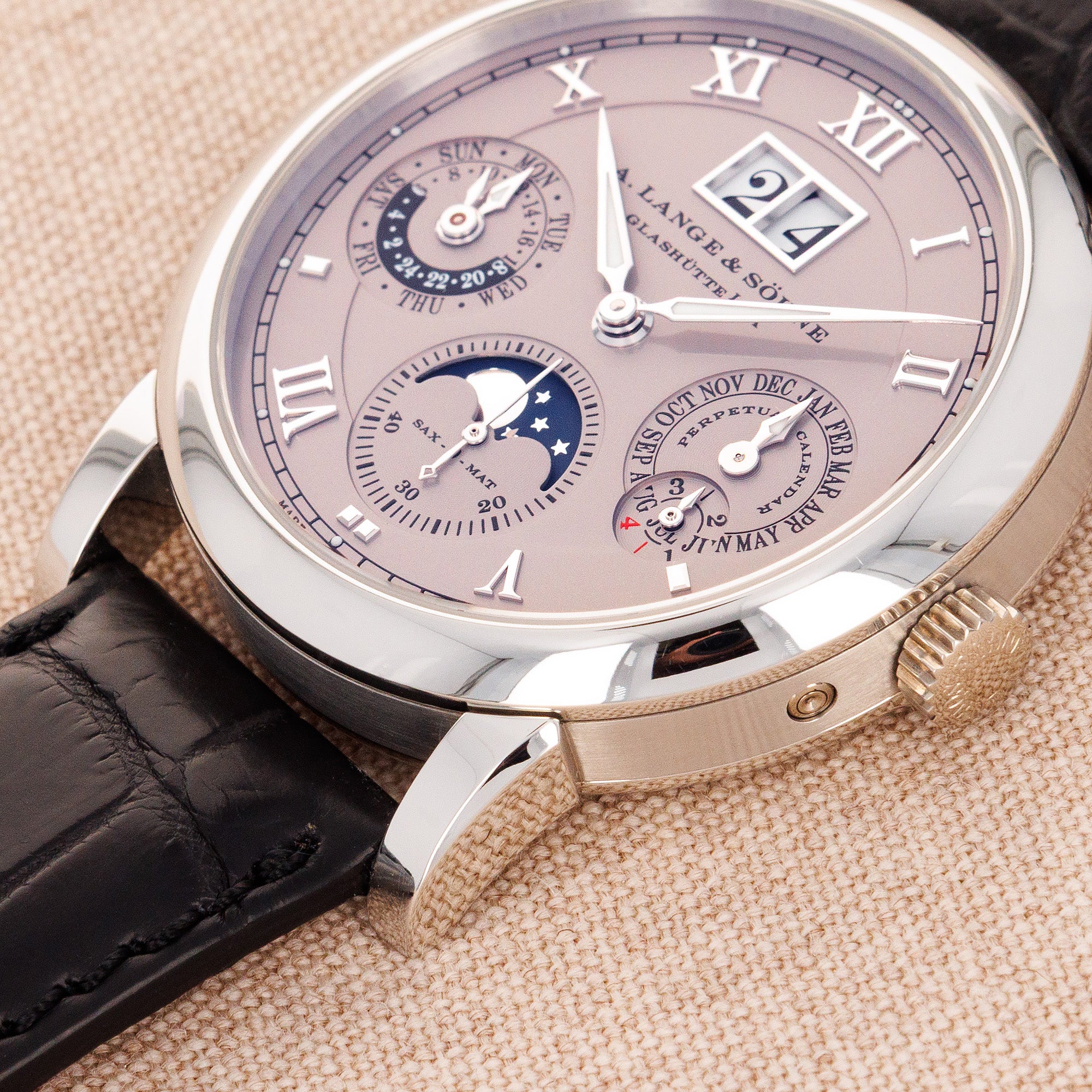 A. Lange & Sohne Platinum Langematik Perpetual Calendar Ref. 310.025