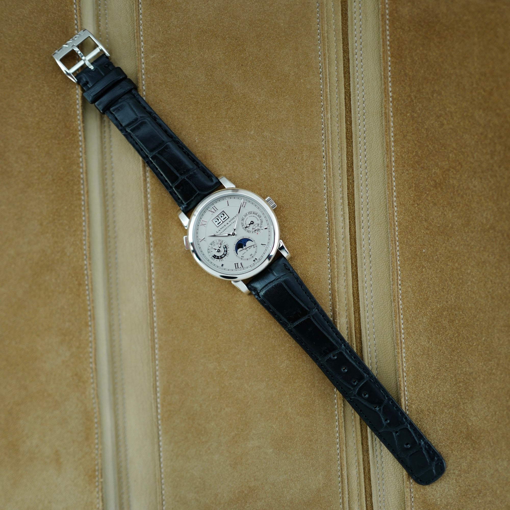 A. Lange & Sohne Platinum Langematik Perpetual Calendar Ref. 310.025