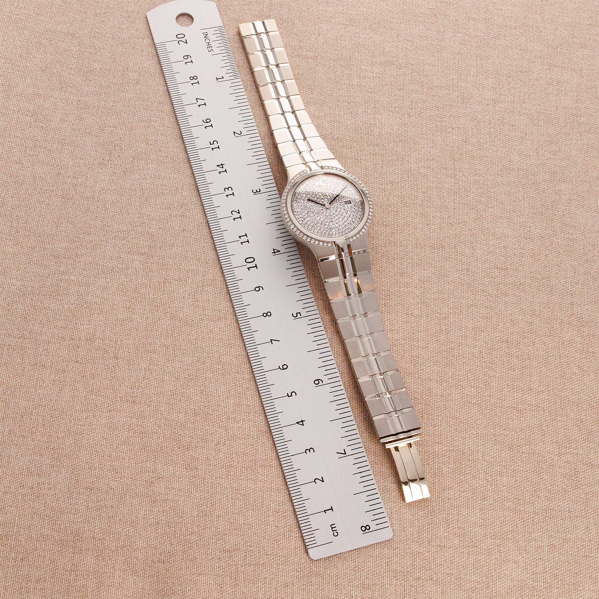 Vacheron Constantin White Gold Phidias Ref. 48010 with Pave Diamond Dial