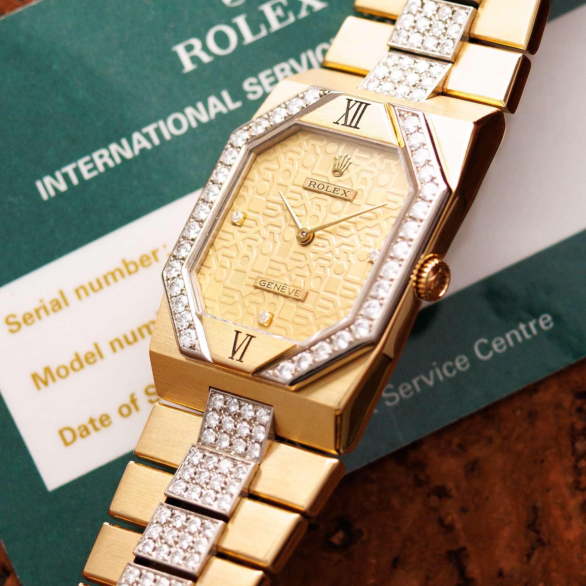 Rolex Yellow Gold Diamond Cellini Watch Ref. 5155/8