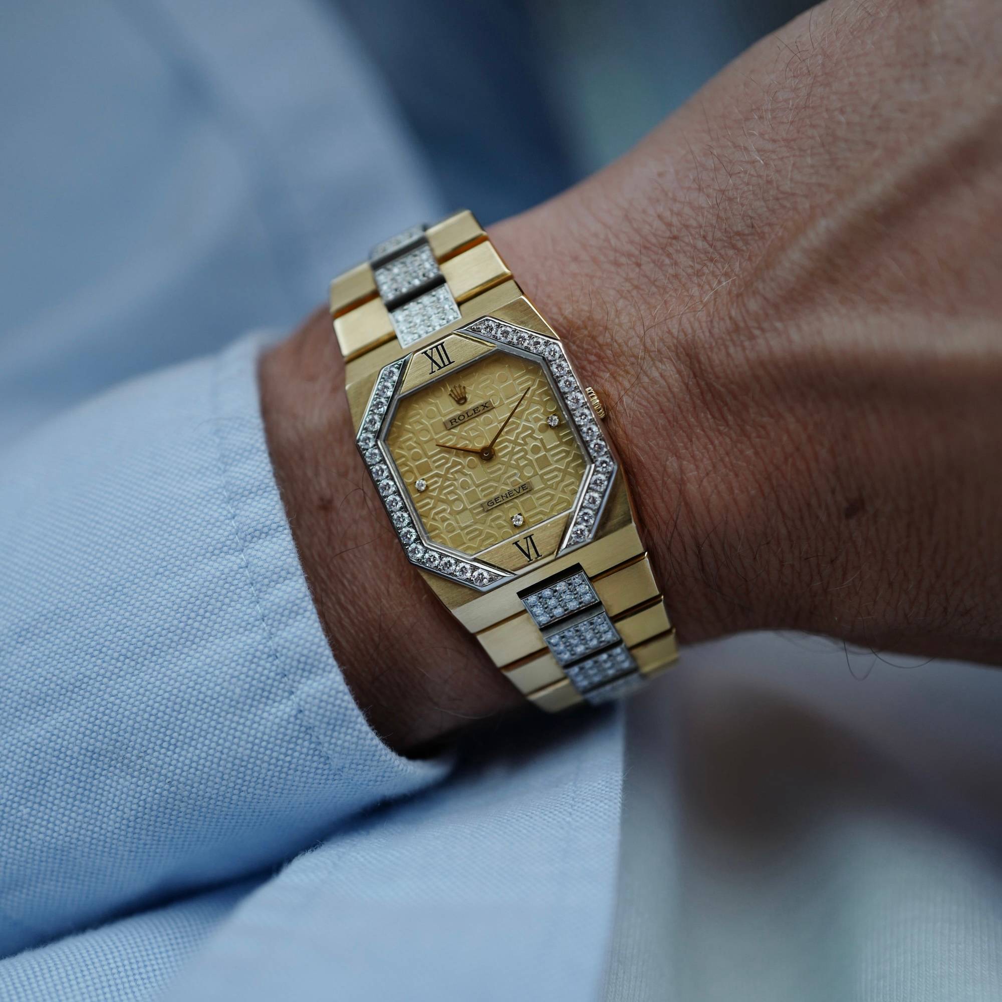 Rolex Yellow Gold Diamond Cellini Watch Ref. 5155/8