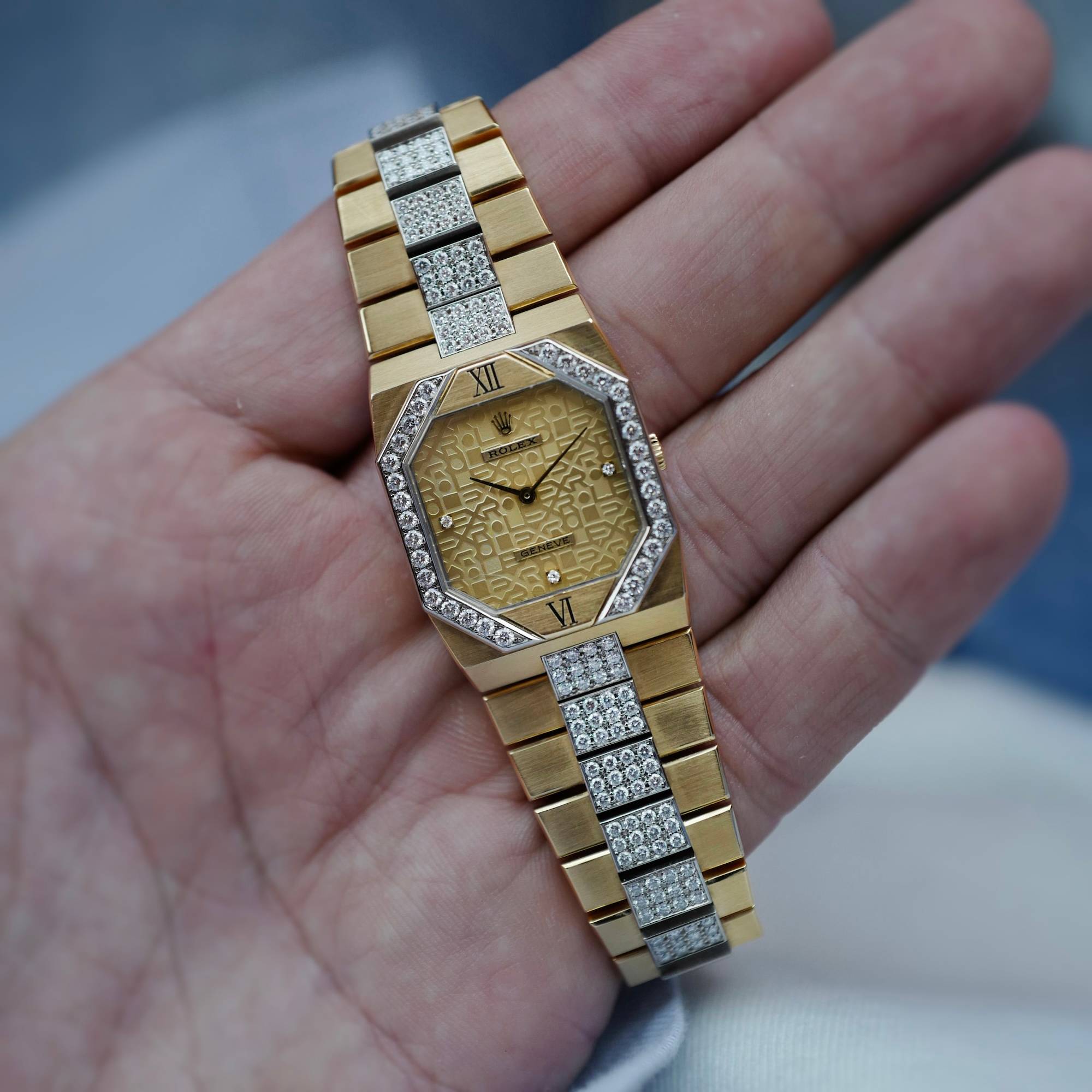 Rolex Yellow Gold Diamond Cellini Watch Ref. 5155/8