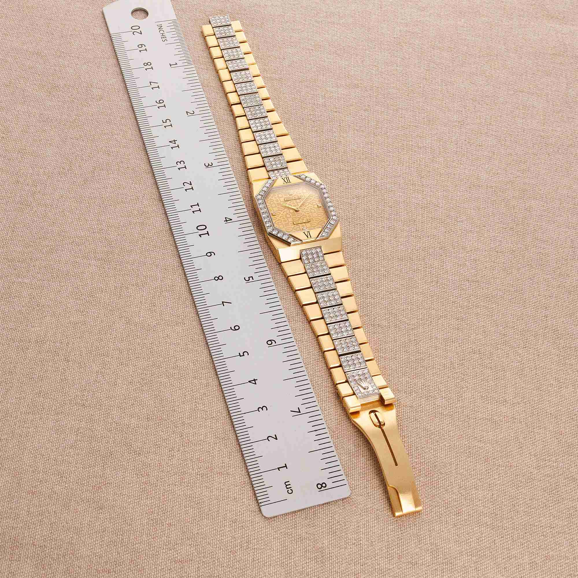 Rolex Yellow Gold Diamond Cellini Watch Ref. 5155/8