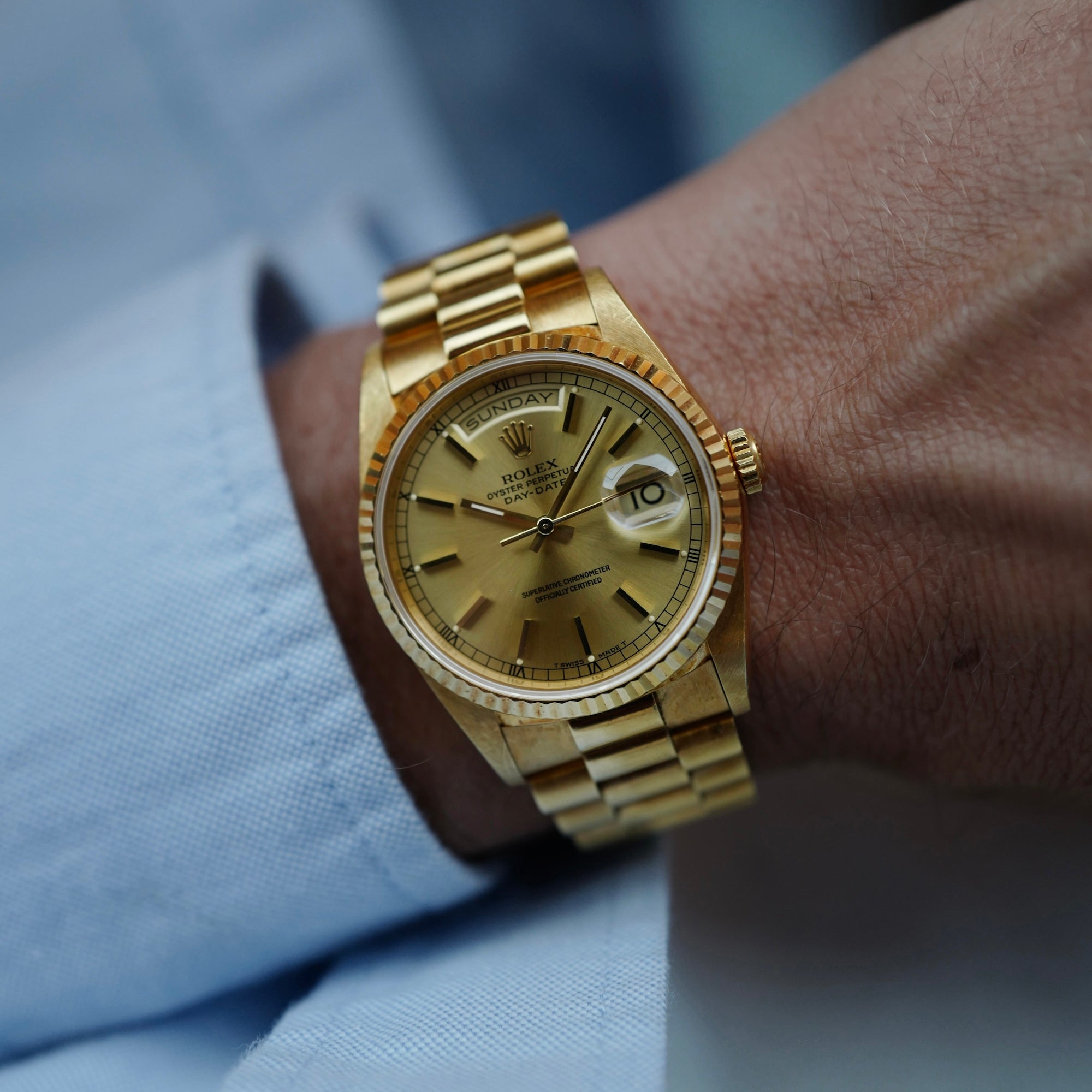 Rolex Yellow Gold Day-Date Ref. 18238 with L Serial in Nice Condition (New Arrival)