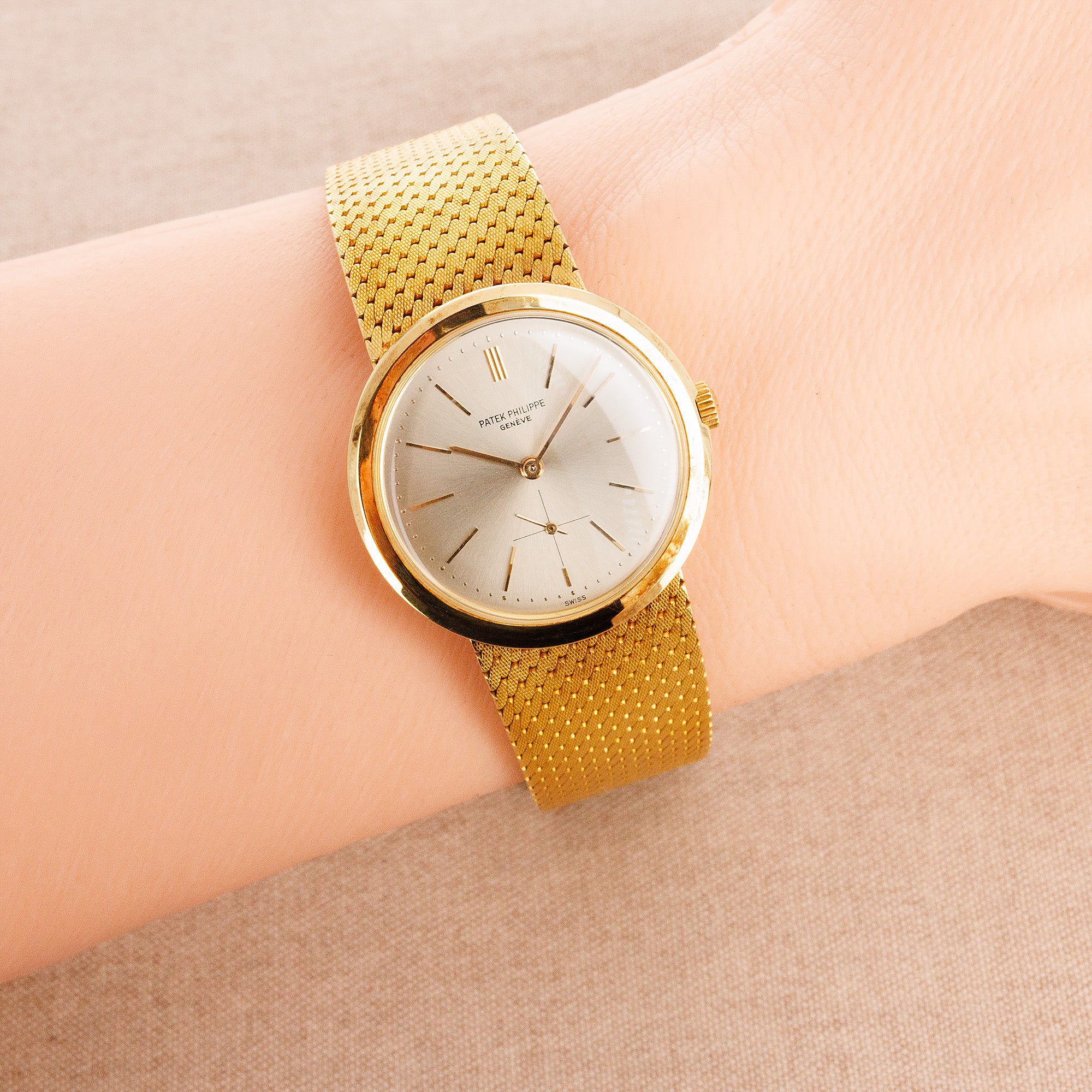 Patek Philippe Yellow Gold Calatrava Ref. 3440 on Gey Freres Band