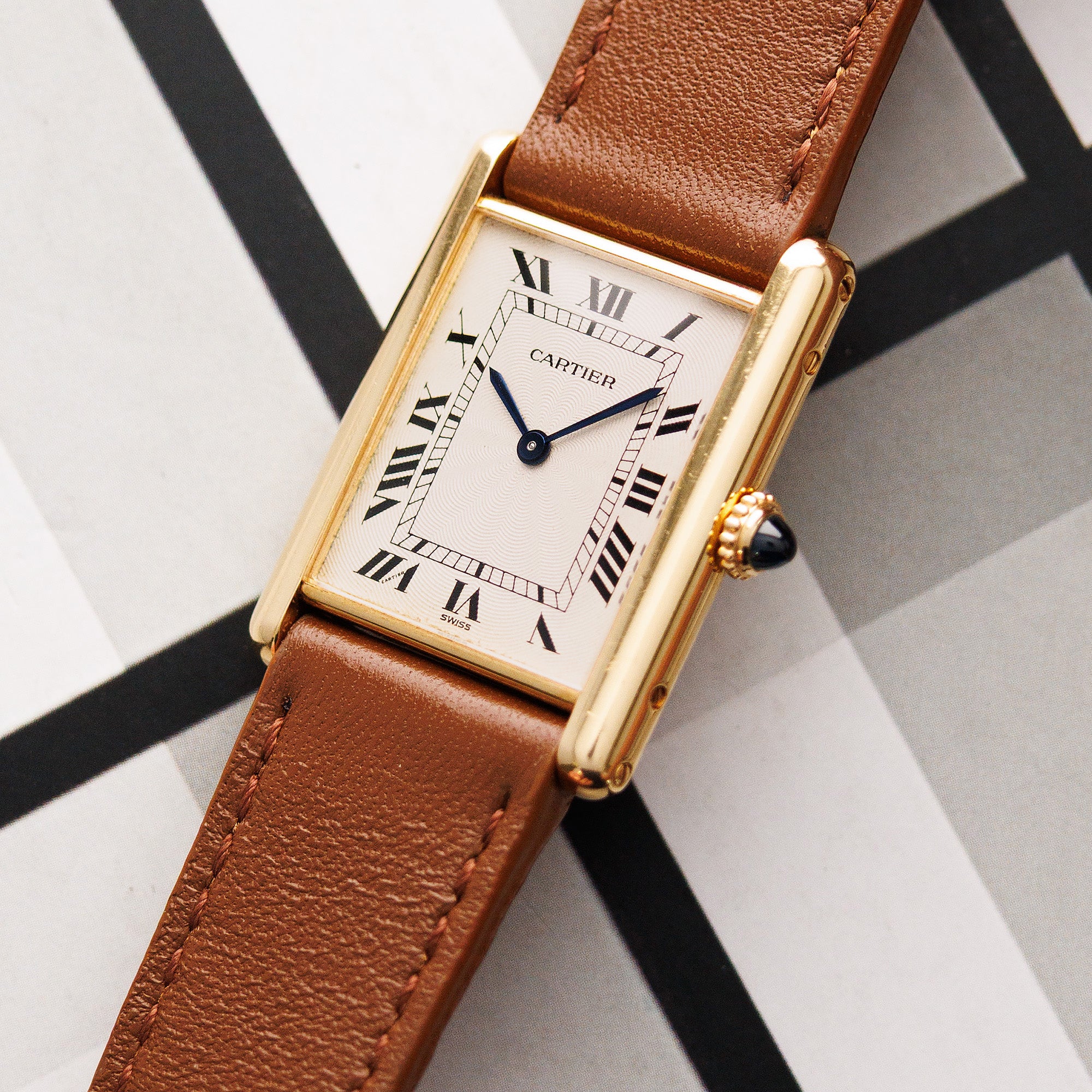 Cartier - Cartier Yellow Gold Extra Plate Tank Ref. 96065 - The Keystone Watches