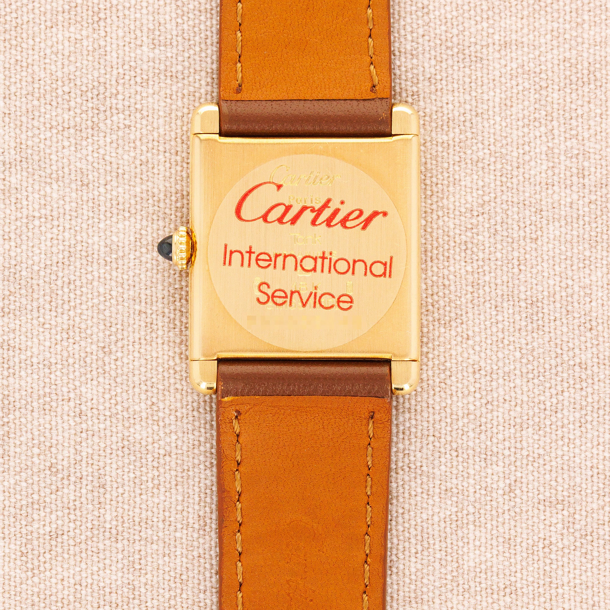 Cartier - Cartier Yellow Gold Extra Plate Tank Ref. 96065 - The Keystone Watches