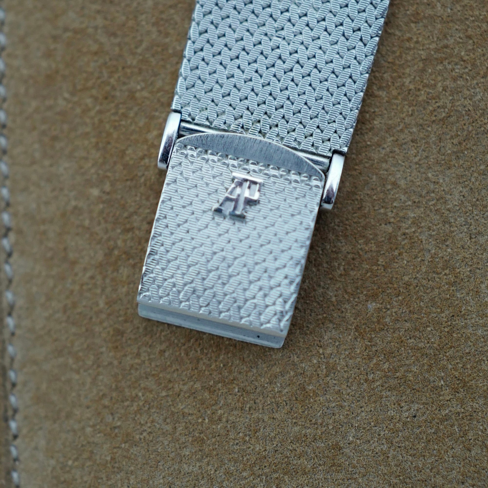Audemars Piguet White Gold Automatic Bracelet Watch with Lapis Lazuli Dial