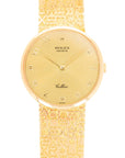 Rolex Yellow Gold Cellini Watch Ref. 4934/8 with Logo Bracelet