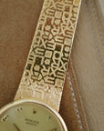 Rolex Yellow Gold Cellini Watch Ref. 4934/8 with Logo Bracelet