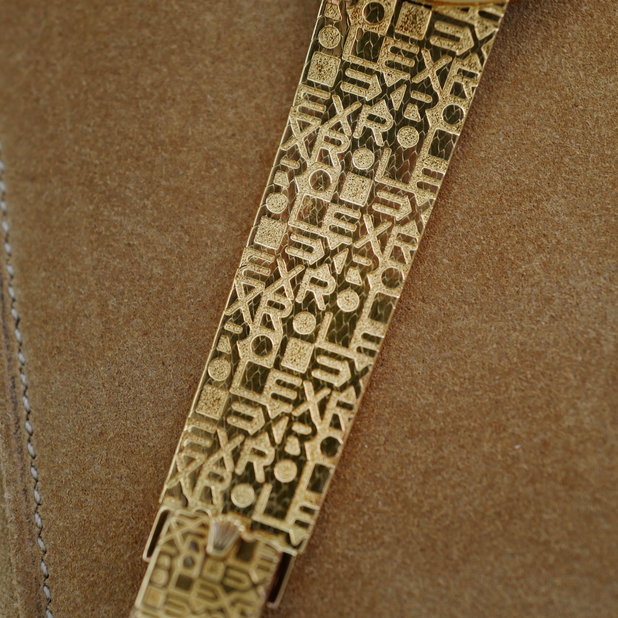 Rolex Yellow Gold Cellini Watch Ref. 4934/8 with Logo Bracelet