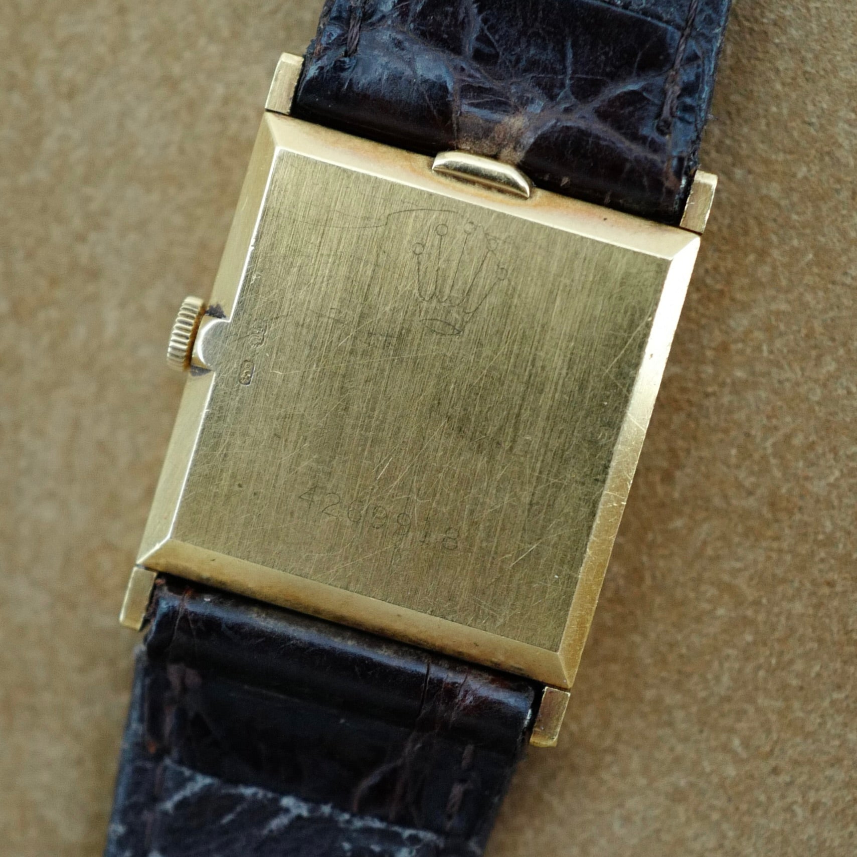 Rolex Yellow Gold Cellini Watch Ref. 4014/8 with Orange Dial (New Arrival)