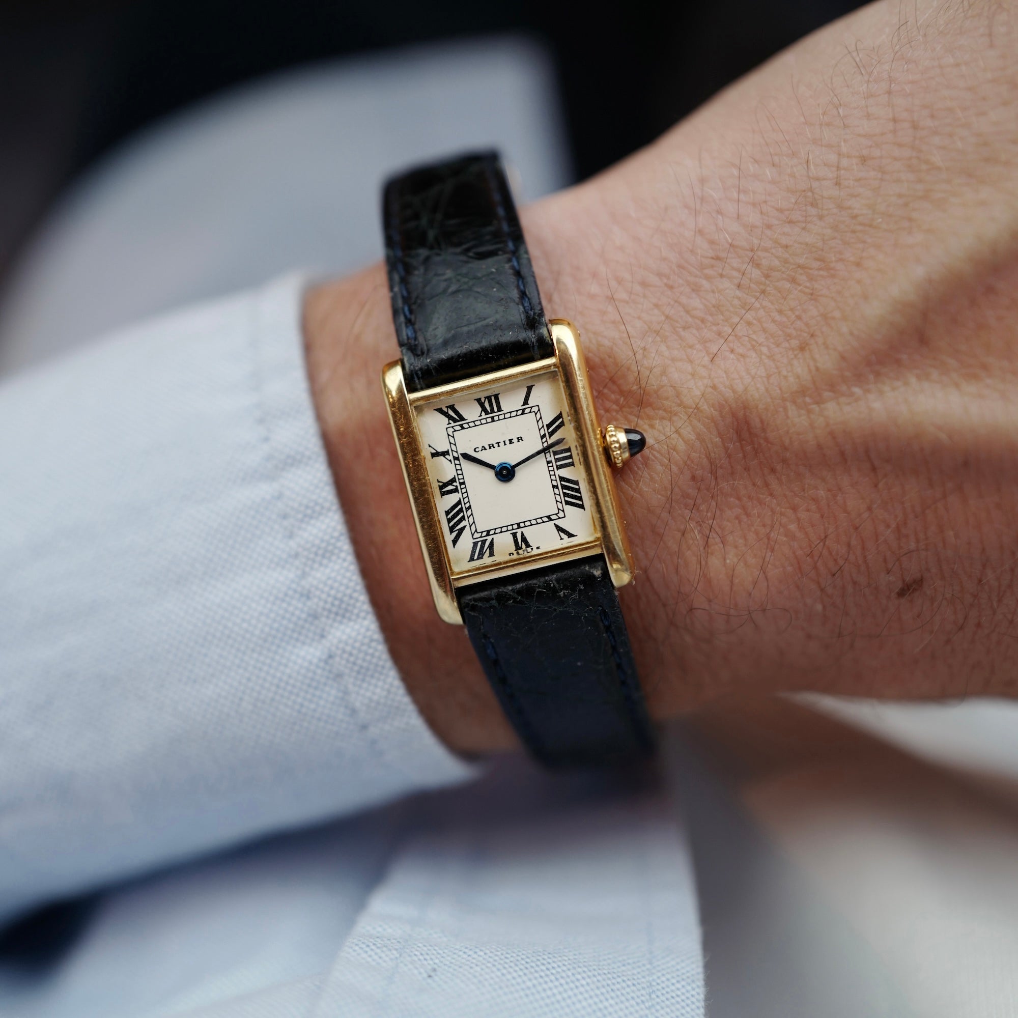 Cartier Paris Yellow Gold Tank Louis Watch