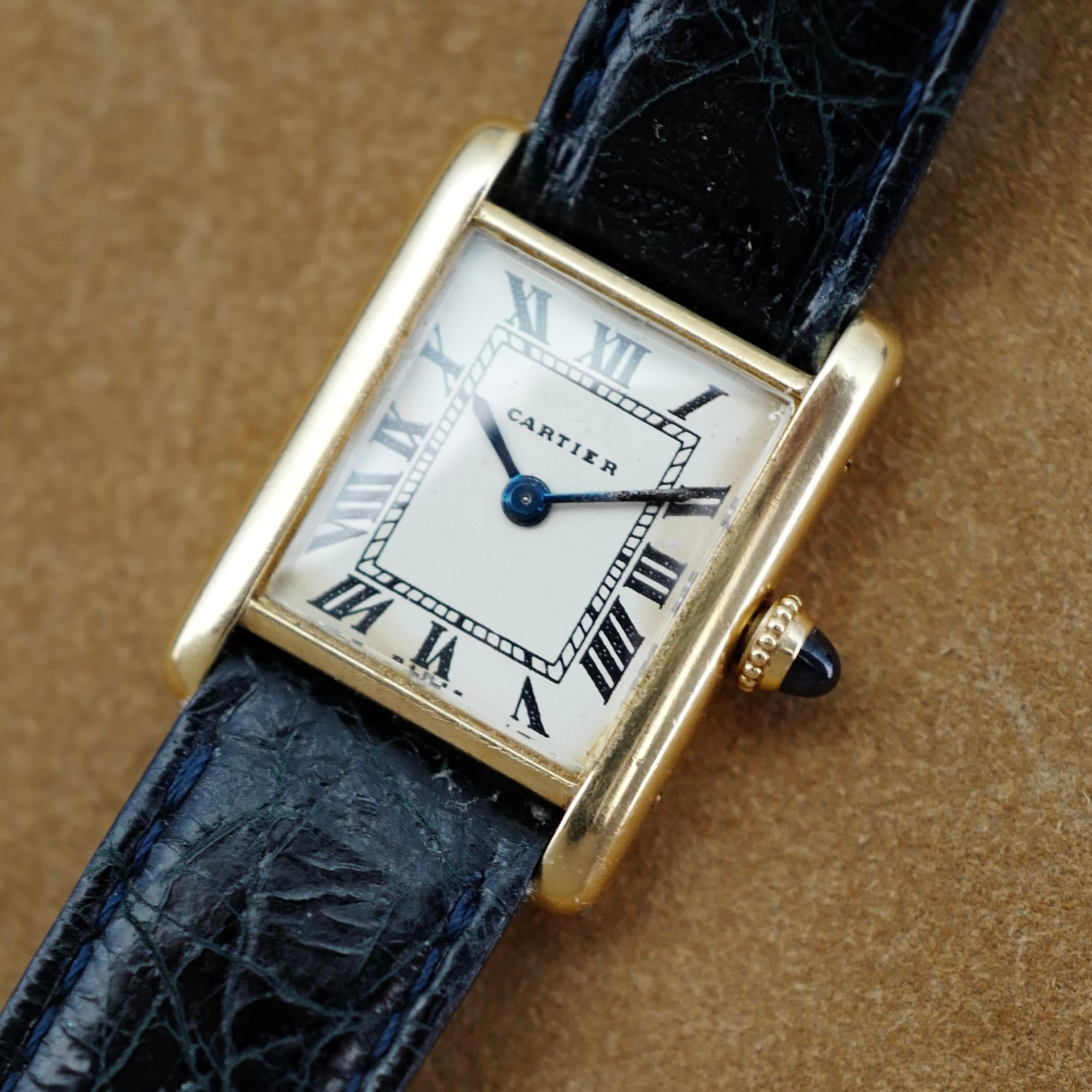 Cartier Paris Yellow Gold Tank Louis Watch
