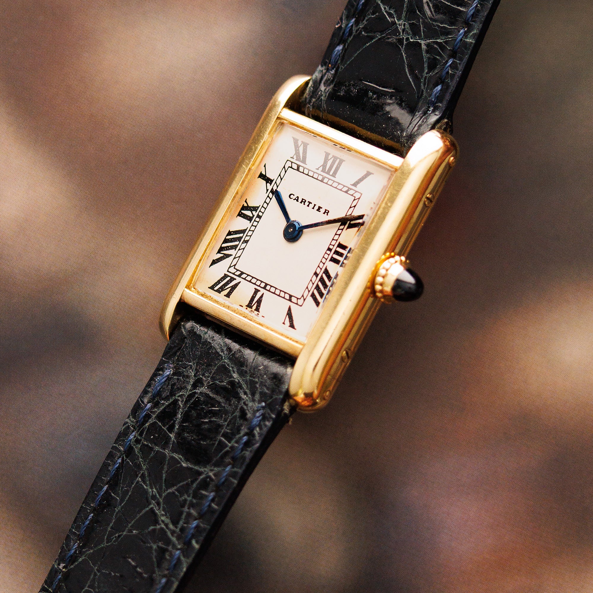 Cartier Paris Yellow Gold Tank Louis Watch