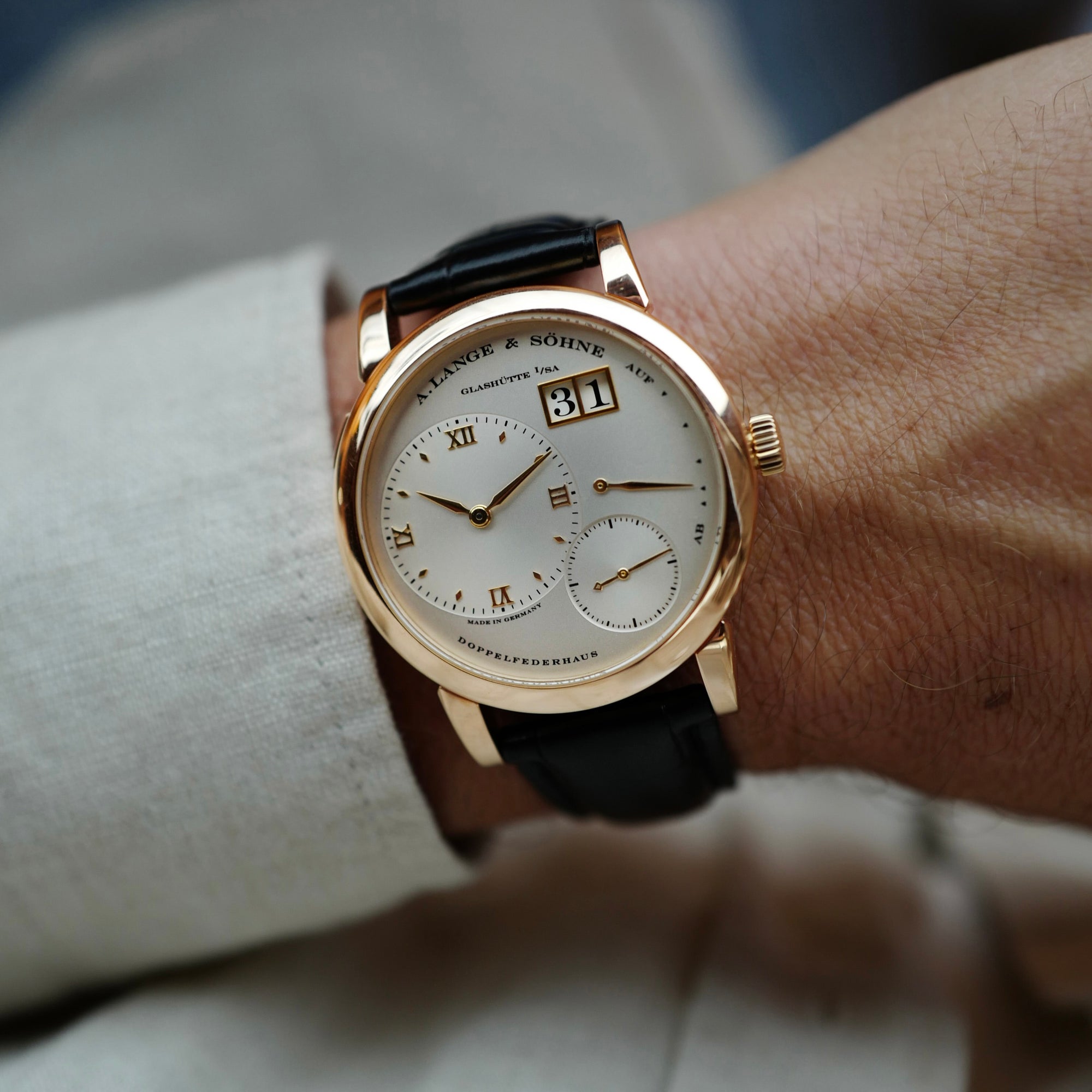 A. Lange & Sohne Rose Gold Lange 1 Ref. 101.032