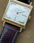 Patek Philippe Yellow Gold Square Watch Ref. 3406 Retailed by Hausmann & Co.