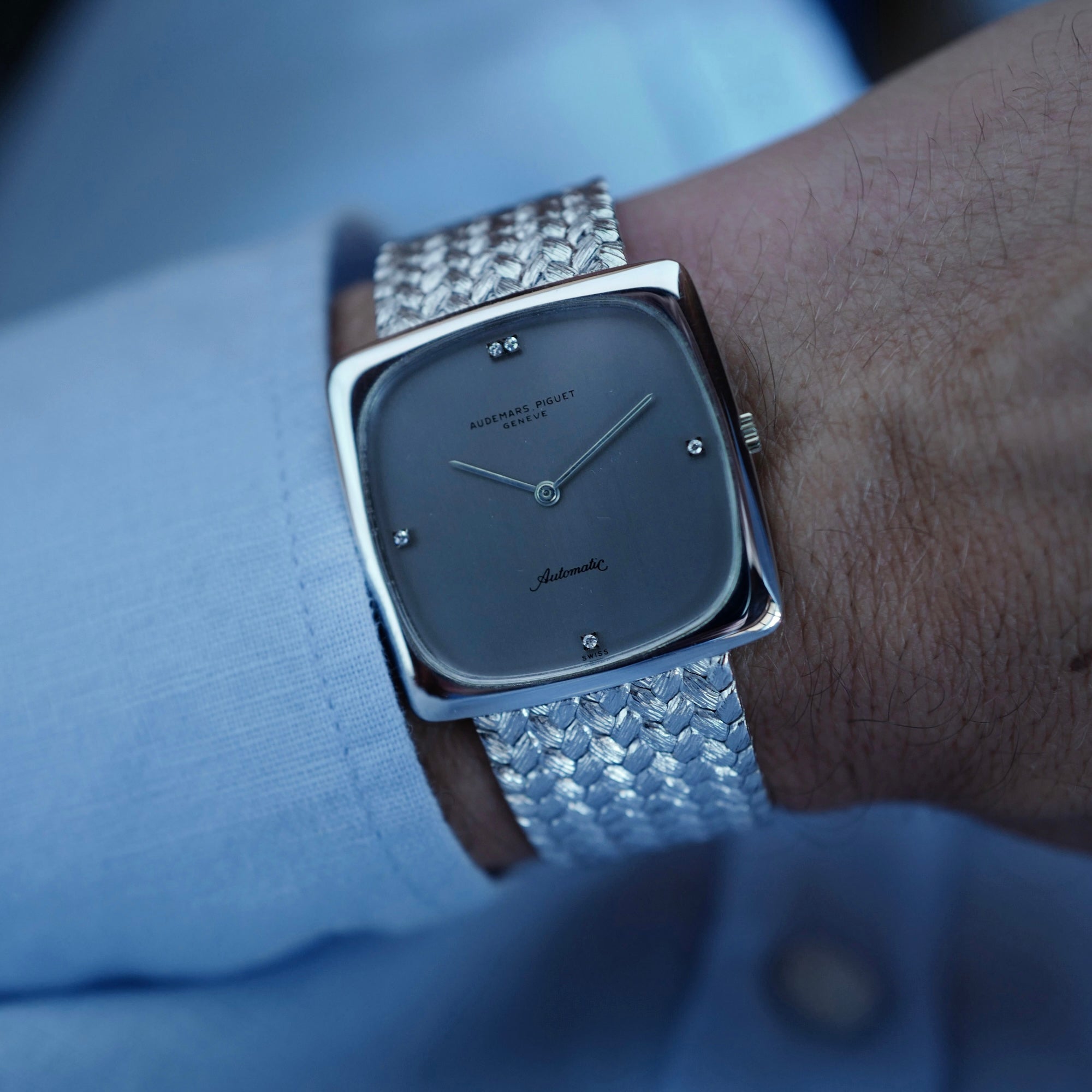 Audemars Piguet White Gold Jumbo Automatic Watch (New Arrival)
