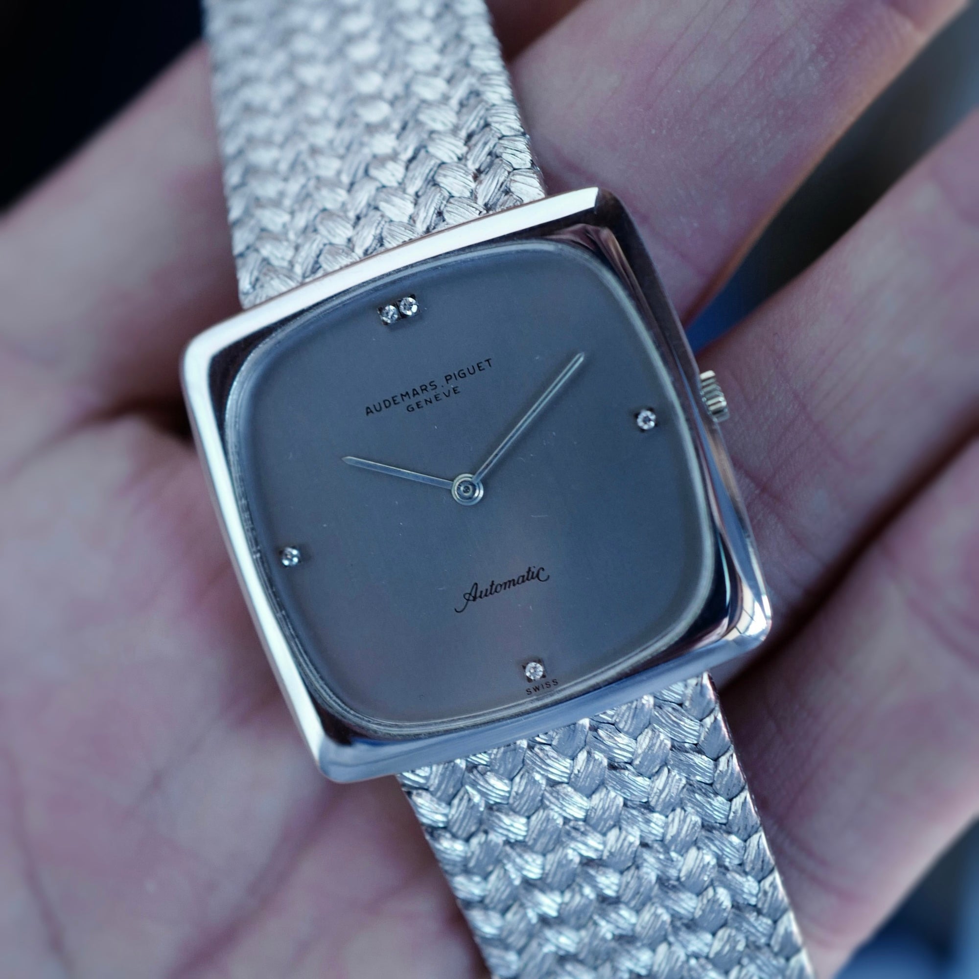 Audemars Piguet White Gold Jumbo Automatic Watch (New Arrival)
