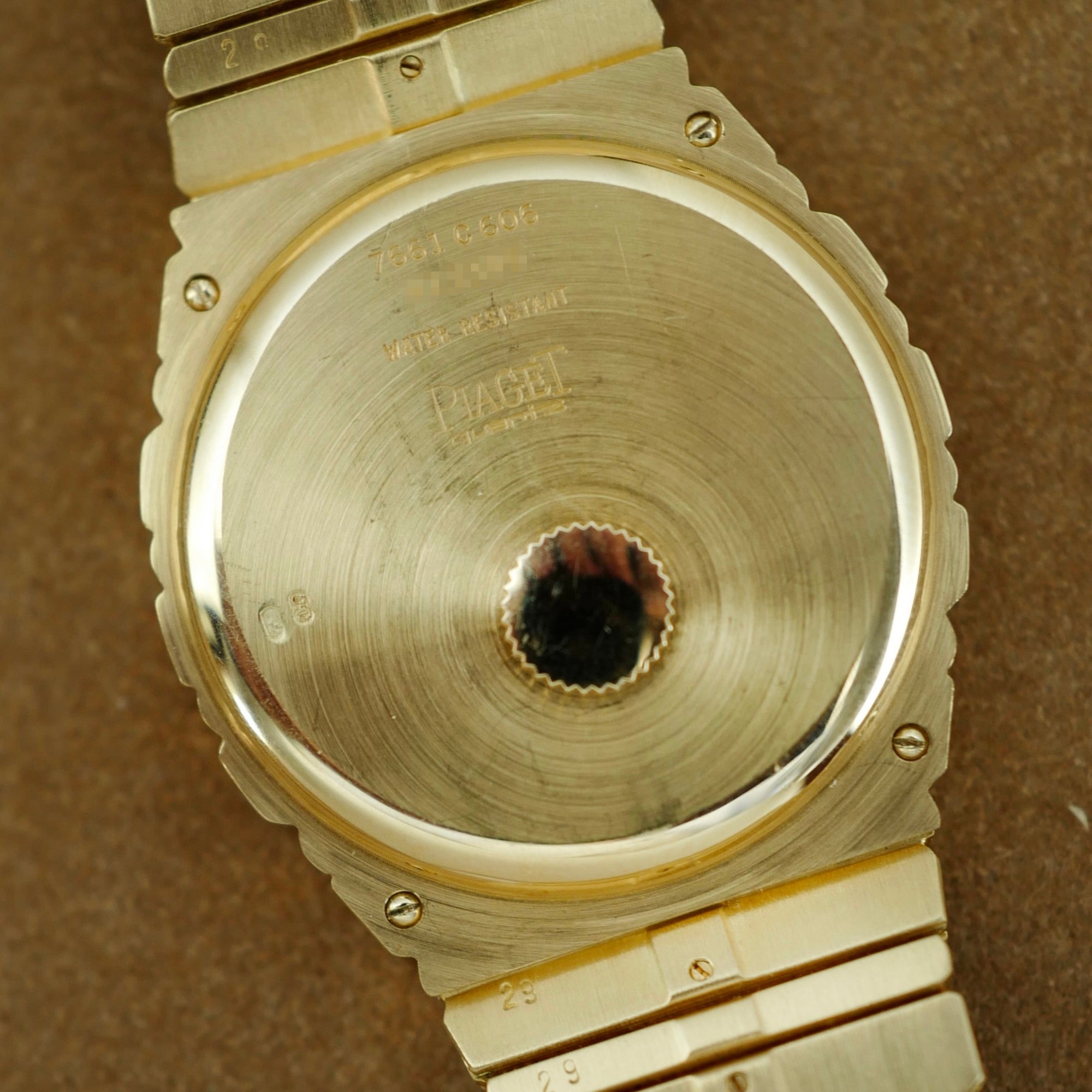 Piaget Yellow Gold Polo Watch Ref. 7661C with Original Diamonds (New Arrival)