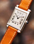 Cartier Platinum Tank Obus European Watch & Clock, 1926