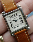 Cartier Platinum Tank Obus European Watch & Clock, 1926