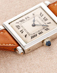 Cartier Platinum Tank Obus European Watch & Clock, 1926