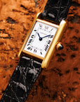Cartier Yellow Gold Tank with Paris Dial