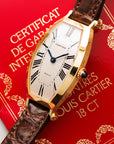 Cartier Yellow Gold Tonneau Watch, Paris 1991