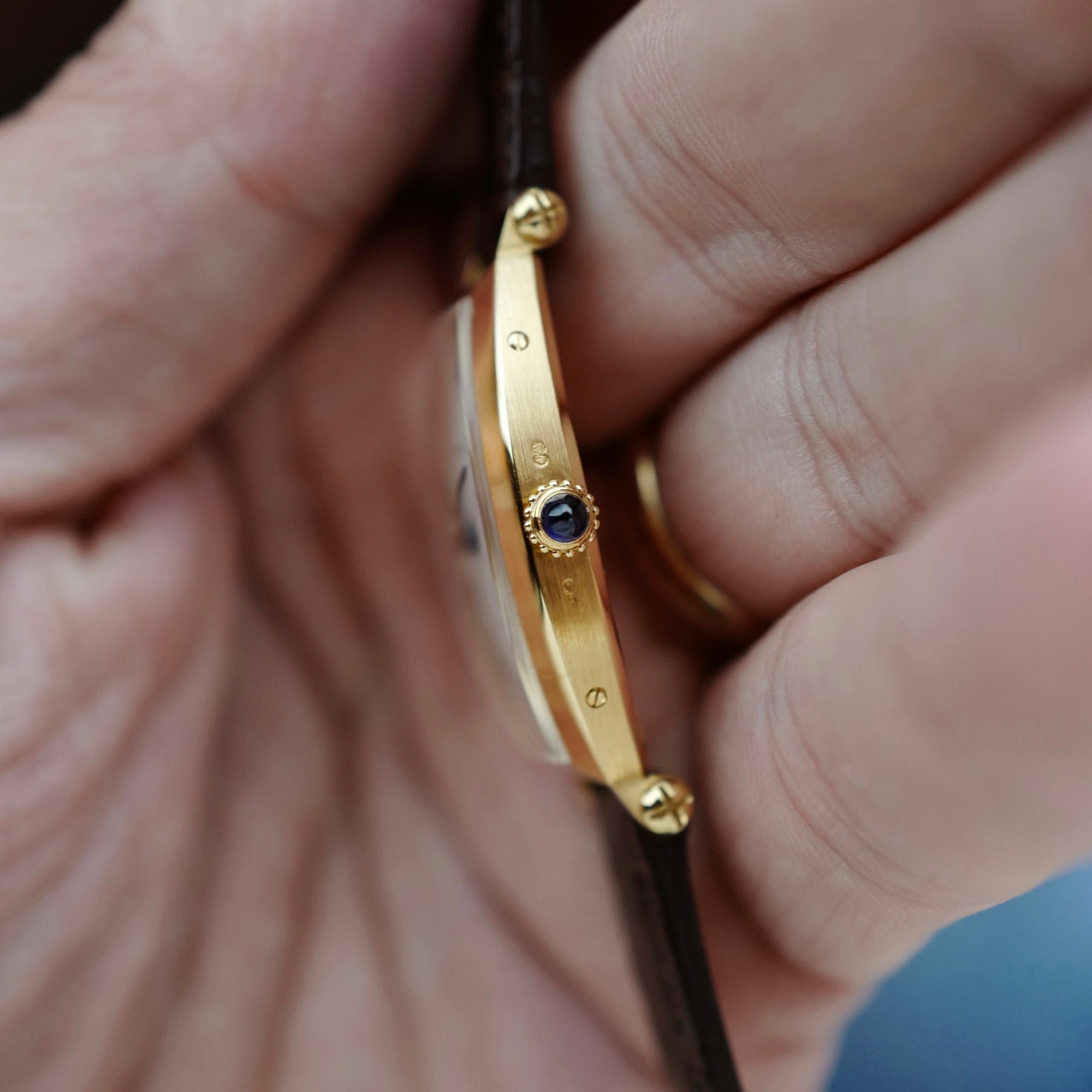Cartier Yellow Gold Tonneau Watch, Paris 1991 (New Arrival)