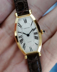 Cartier Yellow Gold Tonneau Watch, Paris 1991