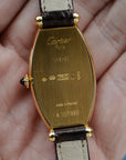 Cartier Yellow Gold Tonneau Watch, Paris 1991
