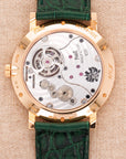 Piaget Rose Gold Altiplano Tourbillon Ref. P11485 with Malachite Marquetry Dial