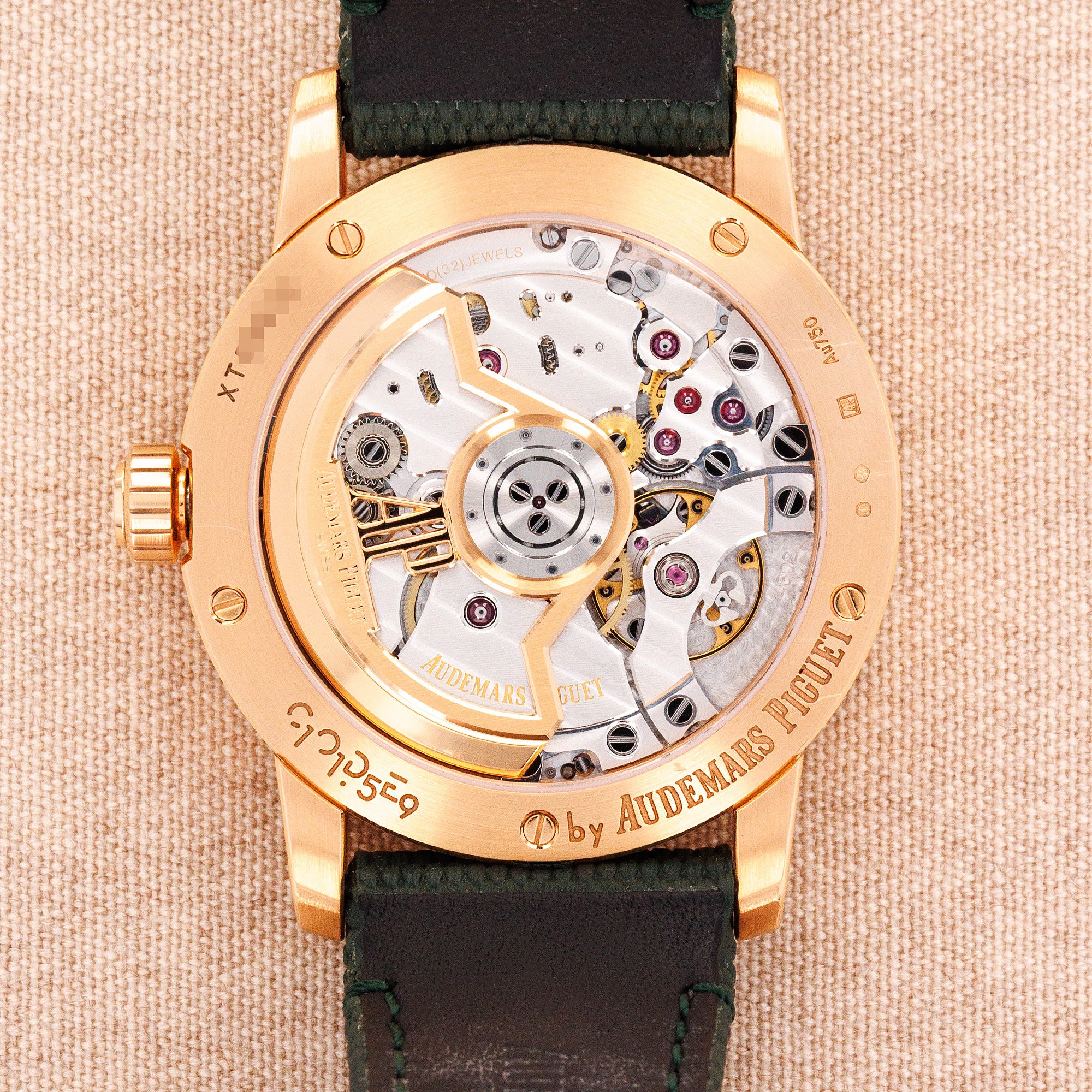 Audemars Piguet Rose Gold Code 11:59 Ref. 15210 with Green Dial