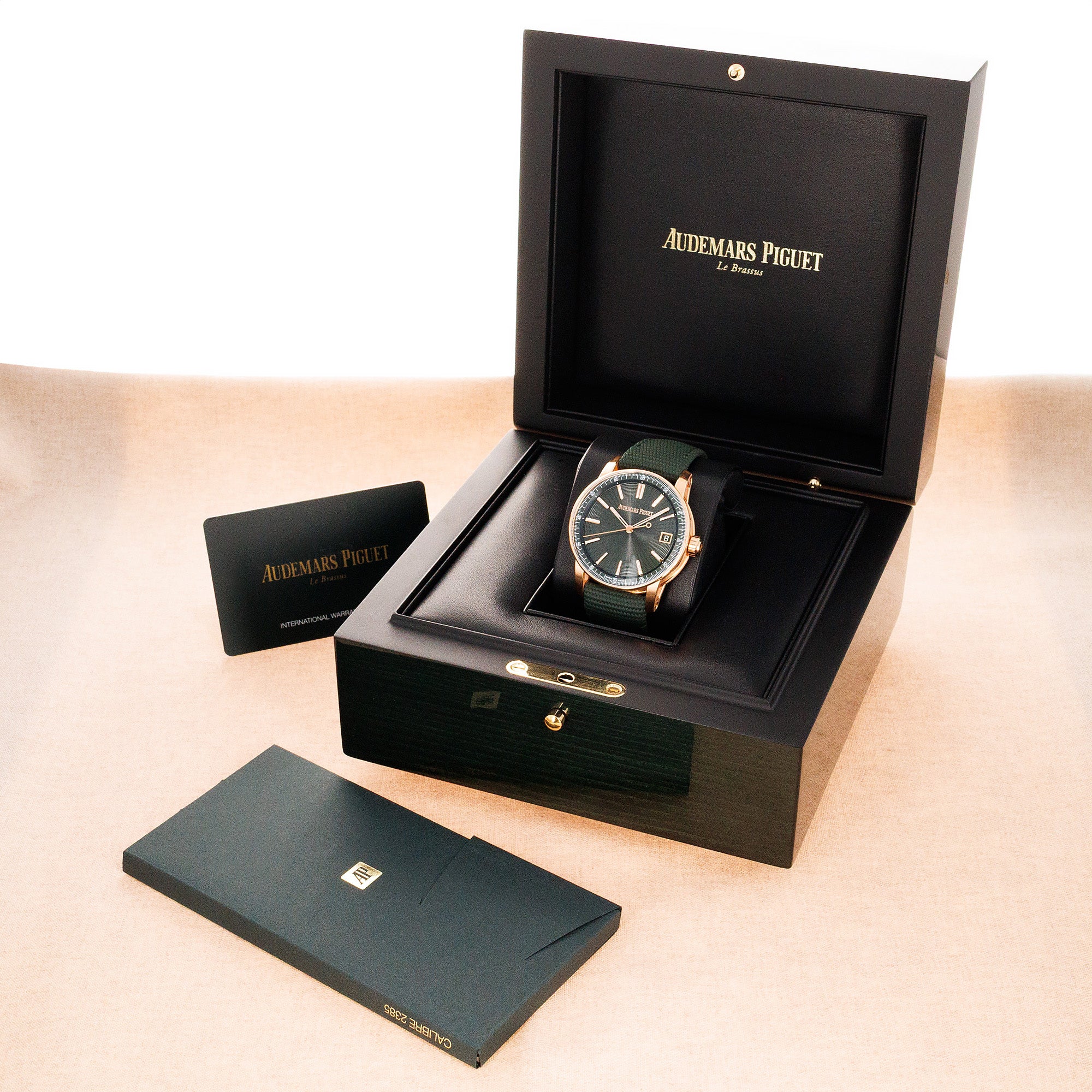 Audemars Piguet Rose Gold Code 11:59 Ref. 15210 with Green Dial