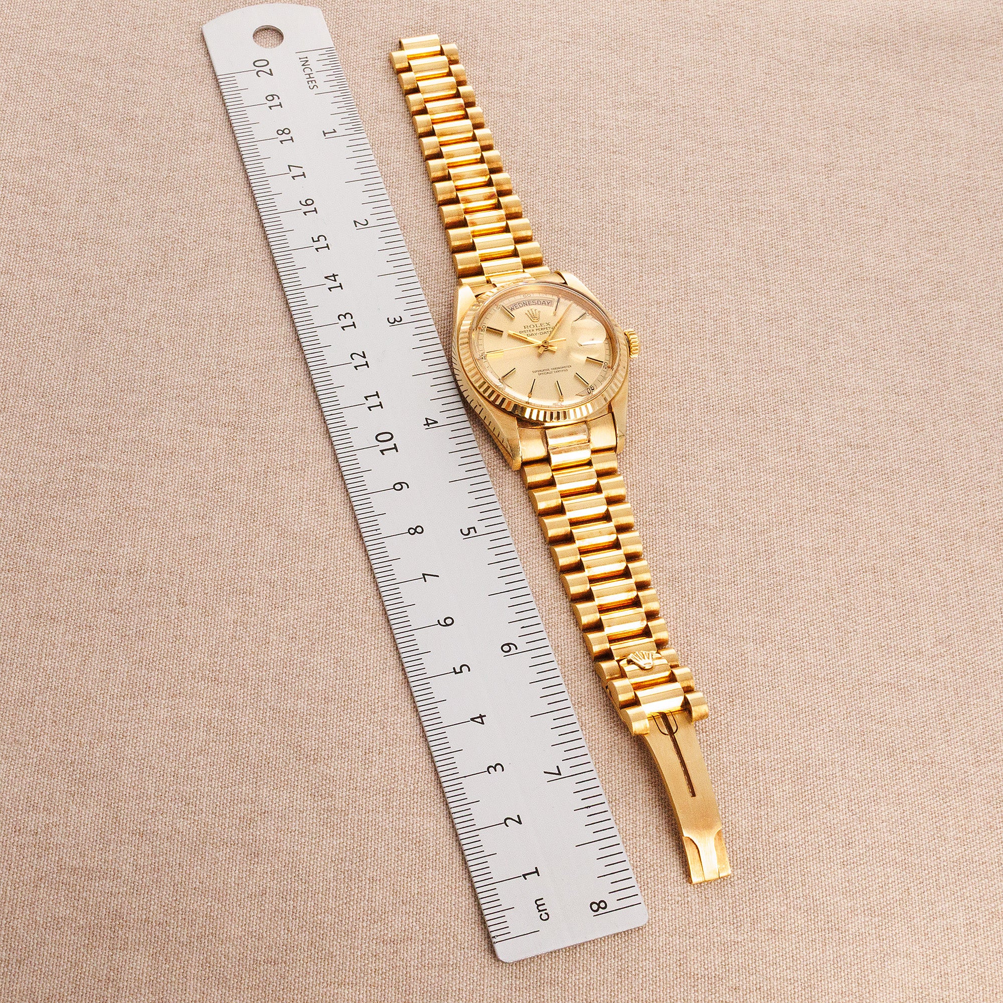 Rolex Yellow Gold Day-Date Ref. 1803 with Original Warranty, Circa 1976