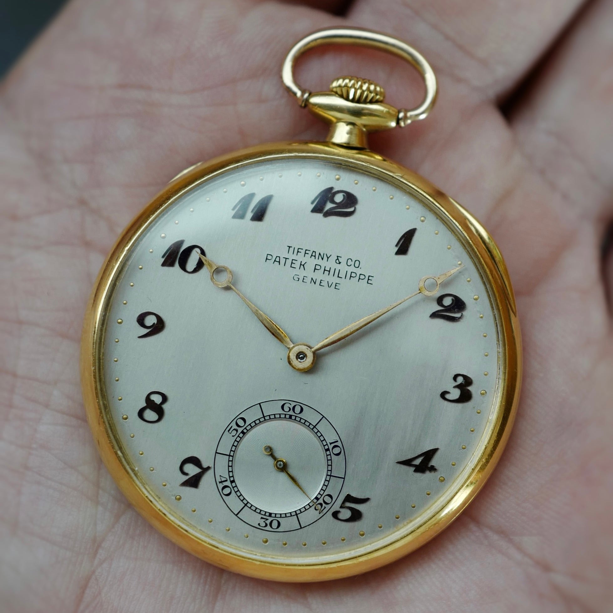 Patek Philippe Yellow Gold Pocket Watch Ref. 652 Retailed by Tiffany & Co.