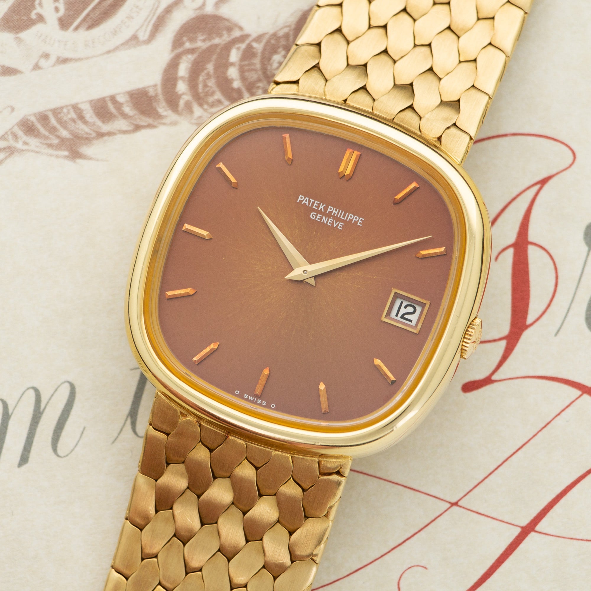 Patek Philippe - Patek Philippe Yellow Gold Automatic Bracelet Watch Ref. 3604 - The Keystone Watches