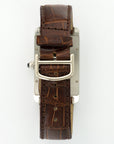 Cartier - Cartier Platinum XL Tank Americaine Mecanique Strap Watch - The Keystone Watches