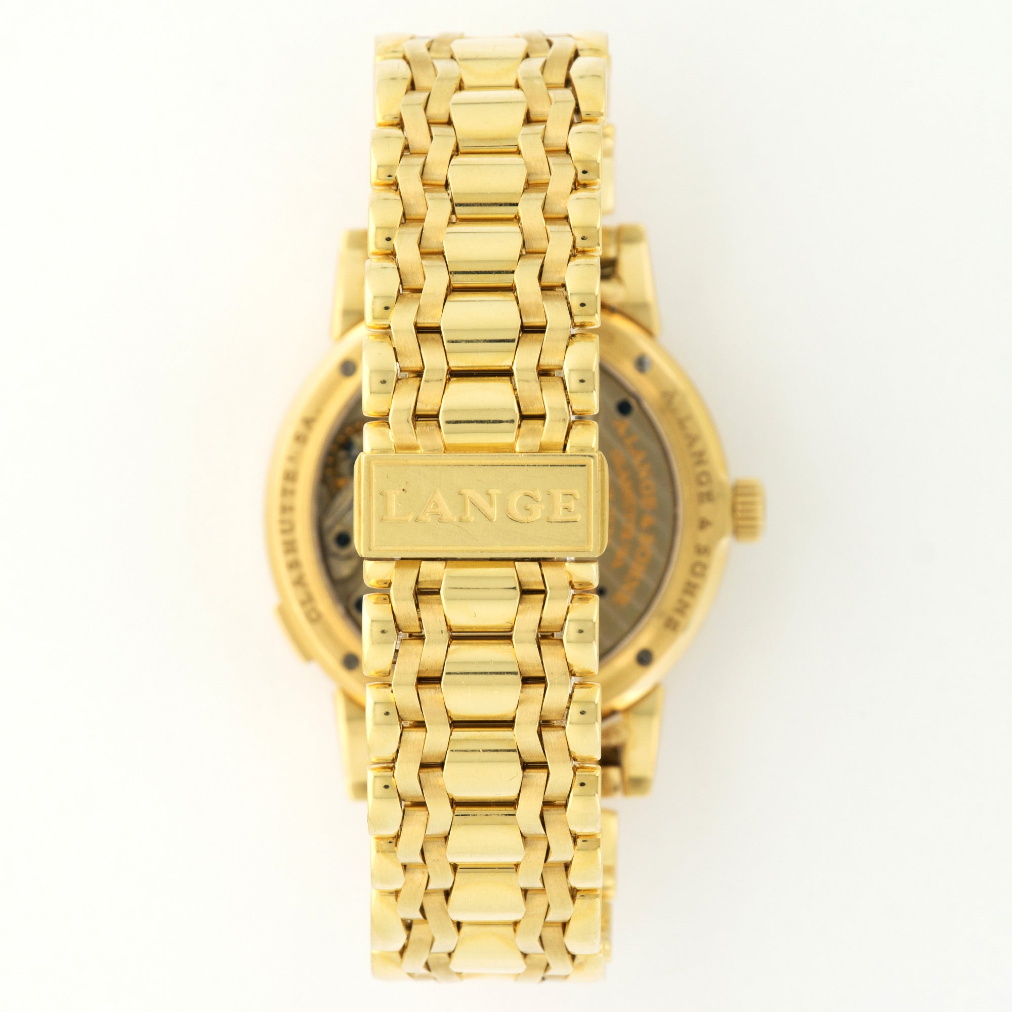 A. Lange &amp; Sohne - A. Lange &amp; Sohne Yellow Gold Lange 1 Bracelet Watch Ref. 101.021 - The Keystone Watches