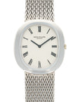 Patek Philippe - Patek Philippe White Gold Automatic Oval Bracelet Watch Ref. 3589 - The Keystone Watches