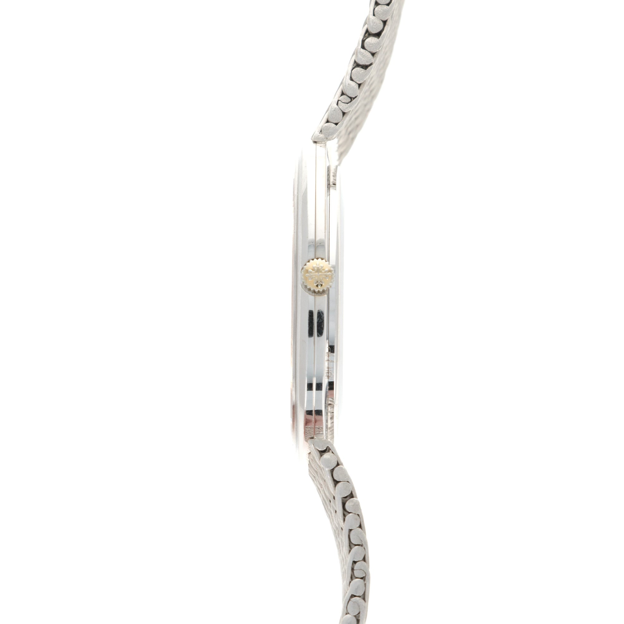 Patek Philippe - Patek Philippe White Gold Automatic Oval Bracelet Watch Ref. 3589 - The Keystone Watches