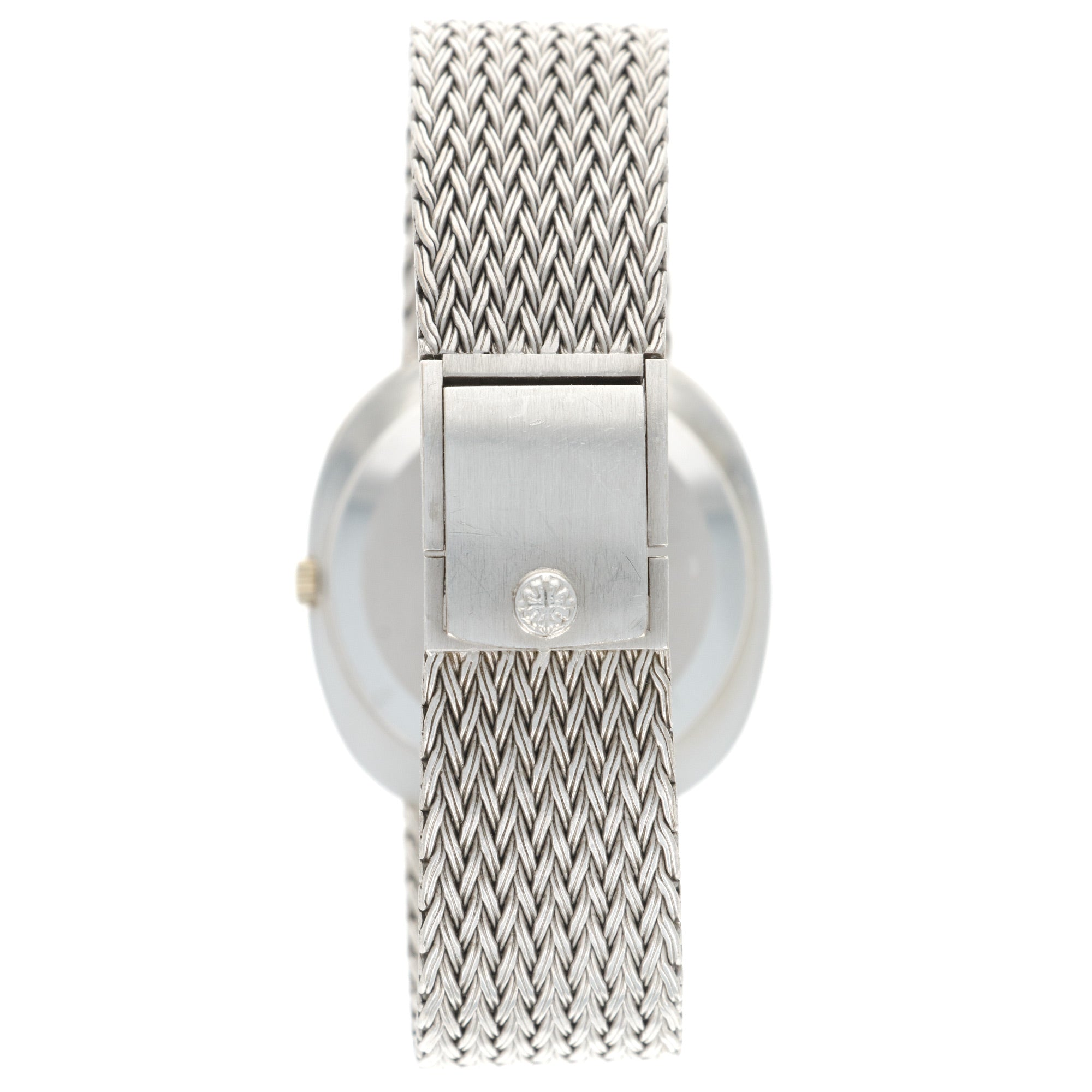 Patek Philippe - Patek Philippe White Gold Automatic Oval Bracelet Watch Ref. 3589 - The Keystone Watches