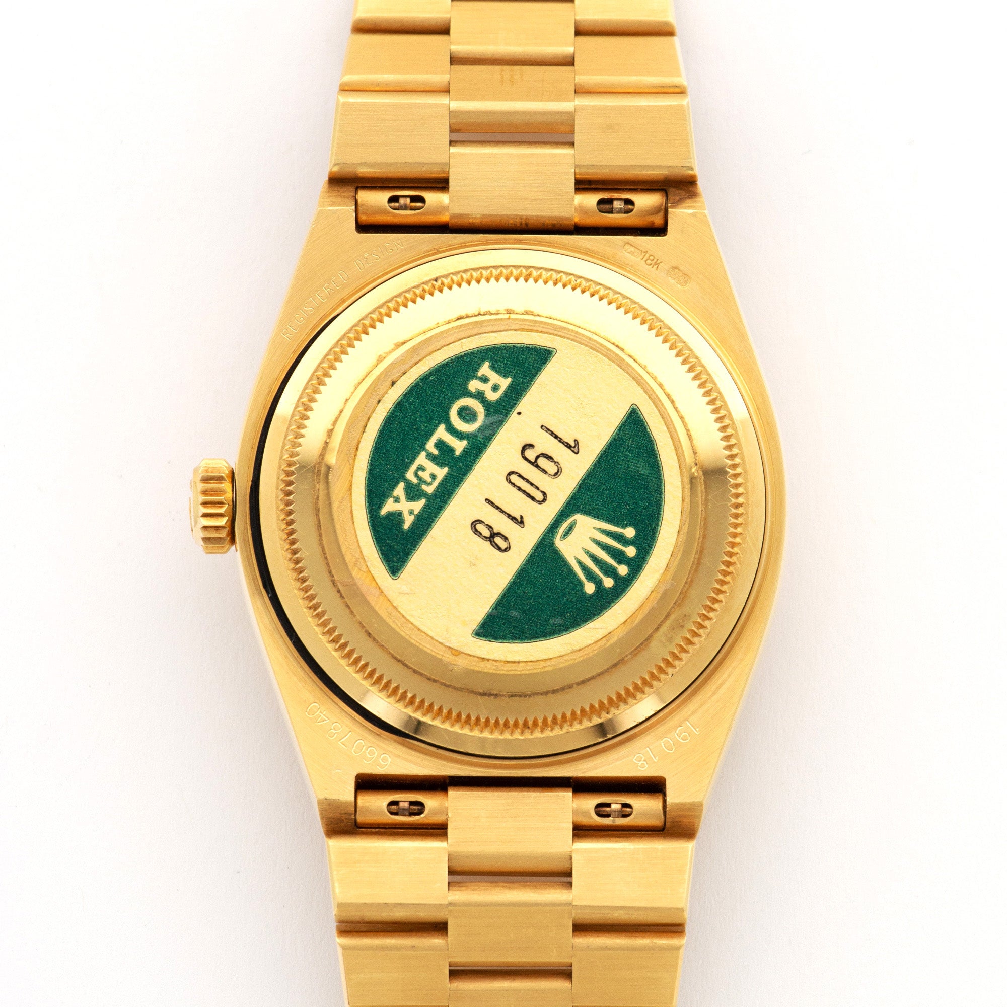 Rolex - Rolex Yellow Gold Day-Date OysterQuartz Watch Ref. 19018, in Never Worn Condition - The Keystone Watches