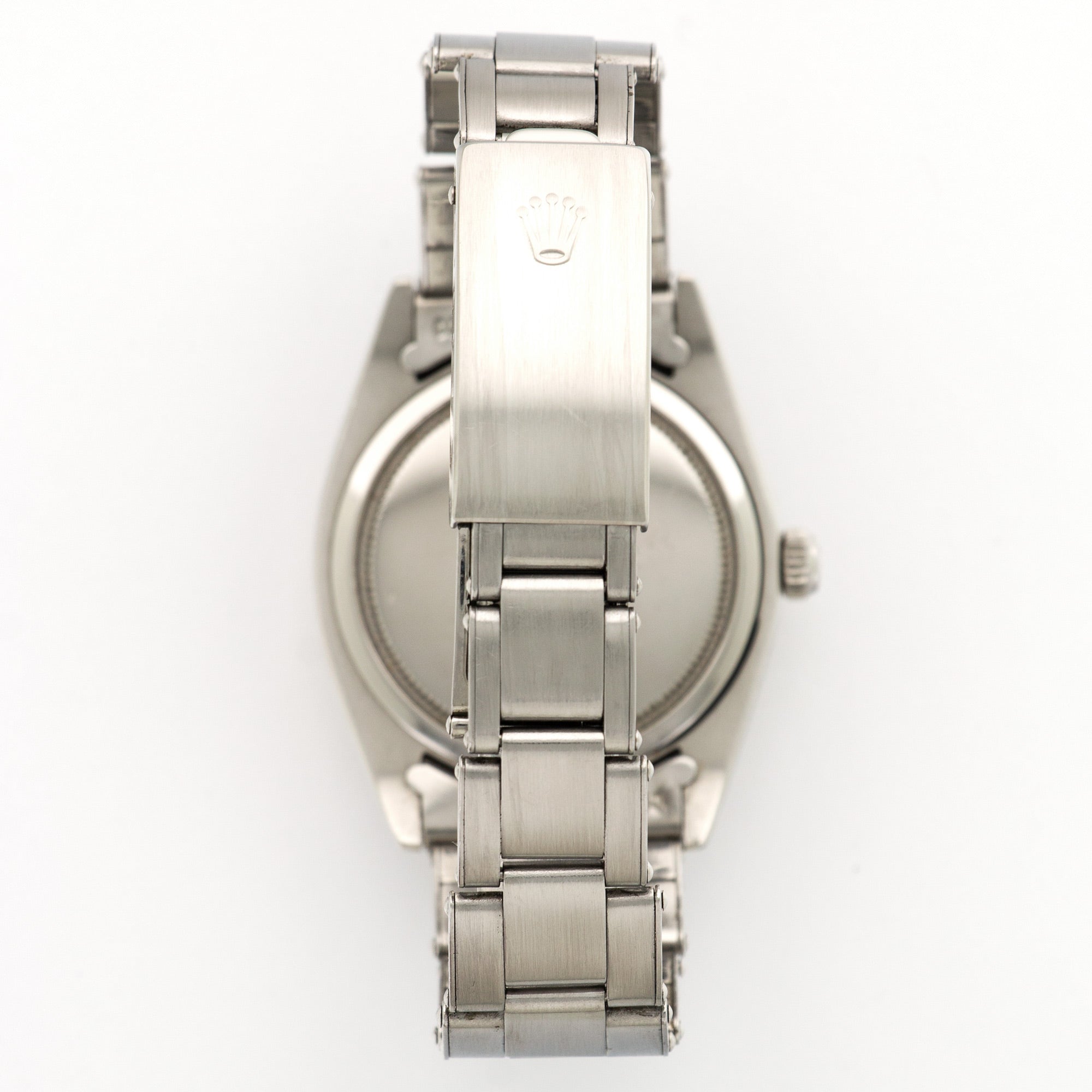 Rolex - Rolex Steel OysterDate Black Gilt Dial Watch Ref. 6694 - The Keystone Watches