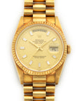 Rolex - Rolex Yellow Gold Day-Date Baguette Diamond Watch - The Keystone Watches